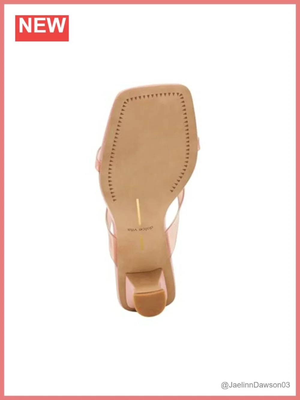Dolce Vita Brevel Vinyl Jelly Sandals Women's Kitten Heel